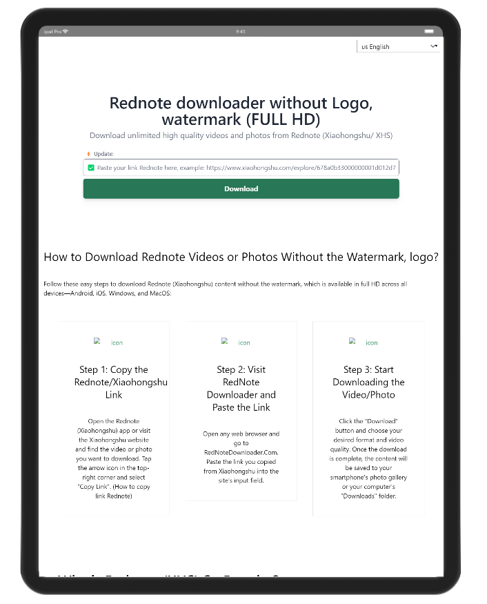 Rednote downloader 