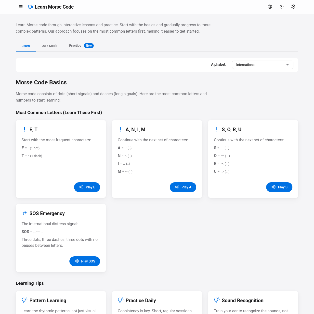 Online Morse Code Translator 