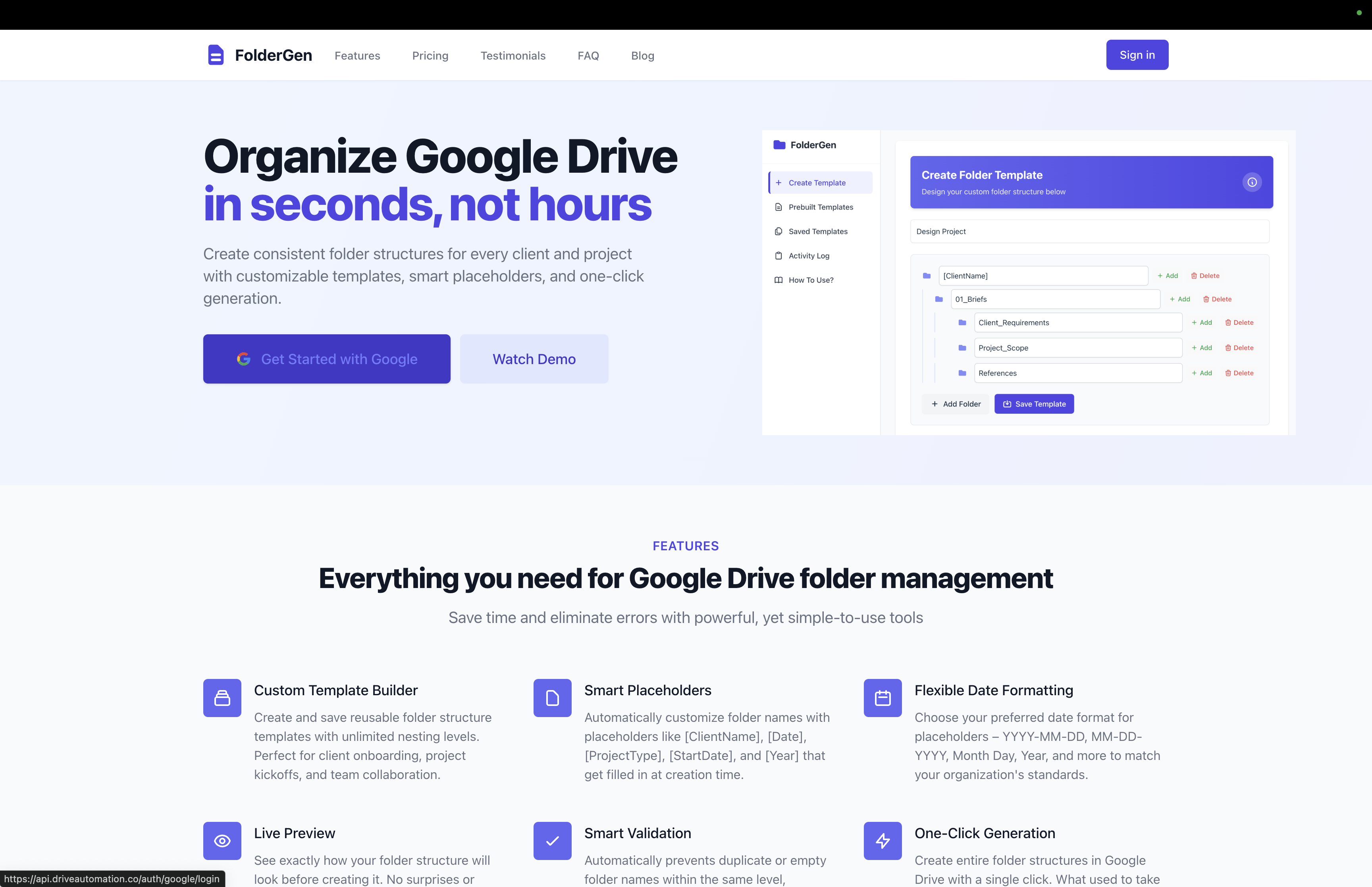 DriveAutomation.co Landing Page
