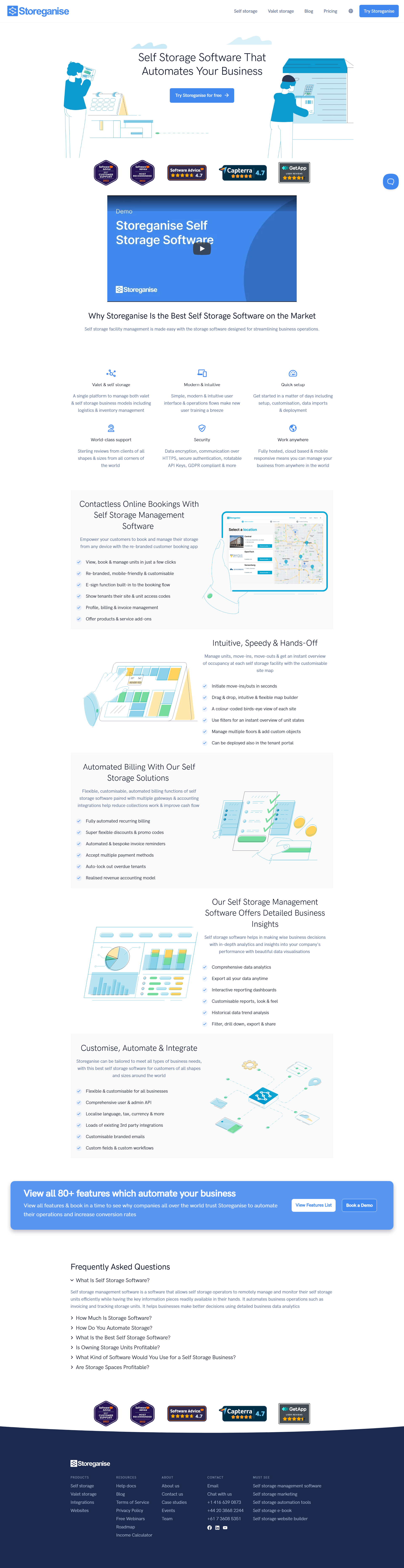 Storeganise Self Storage Software - Storeganise