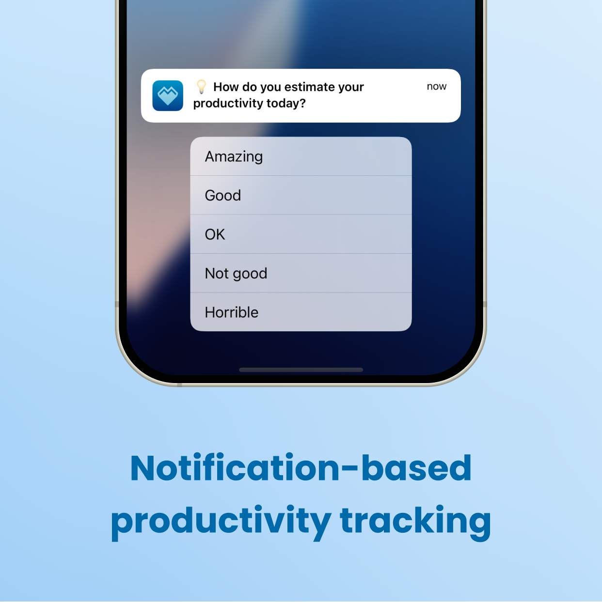 Proddigy App Notification-based productivity tracking