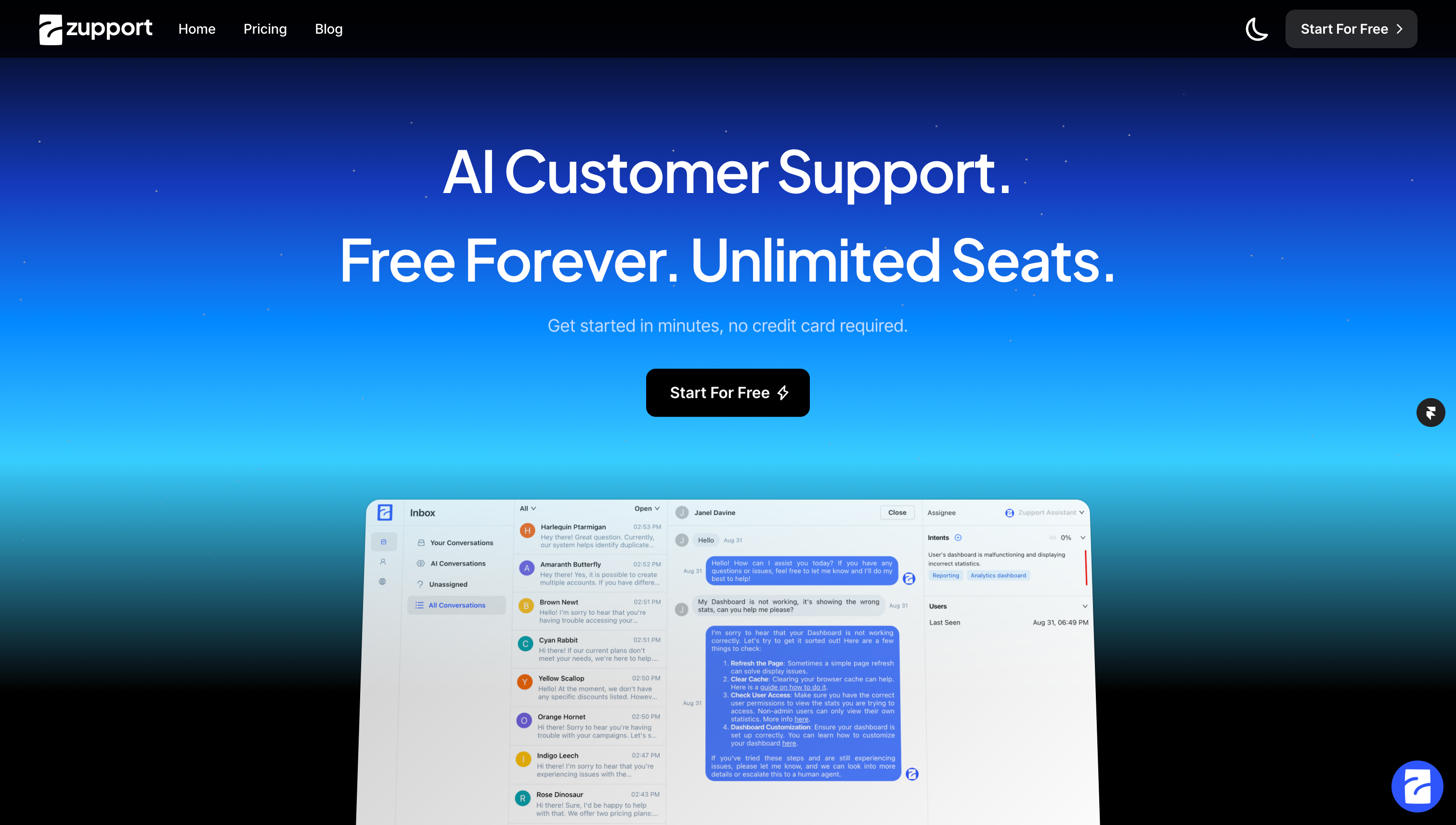 Zupport AI Customer Support