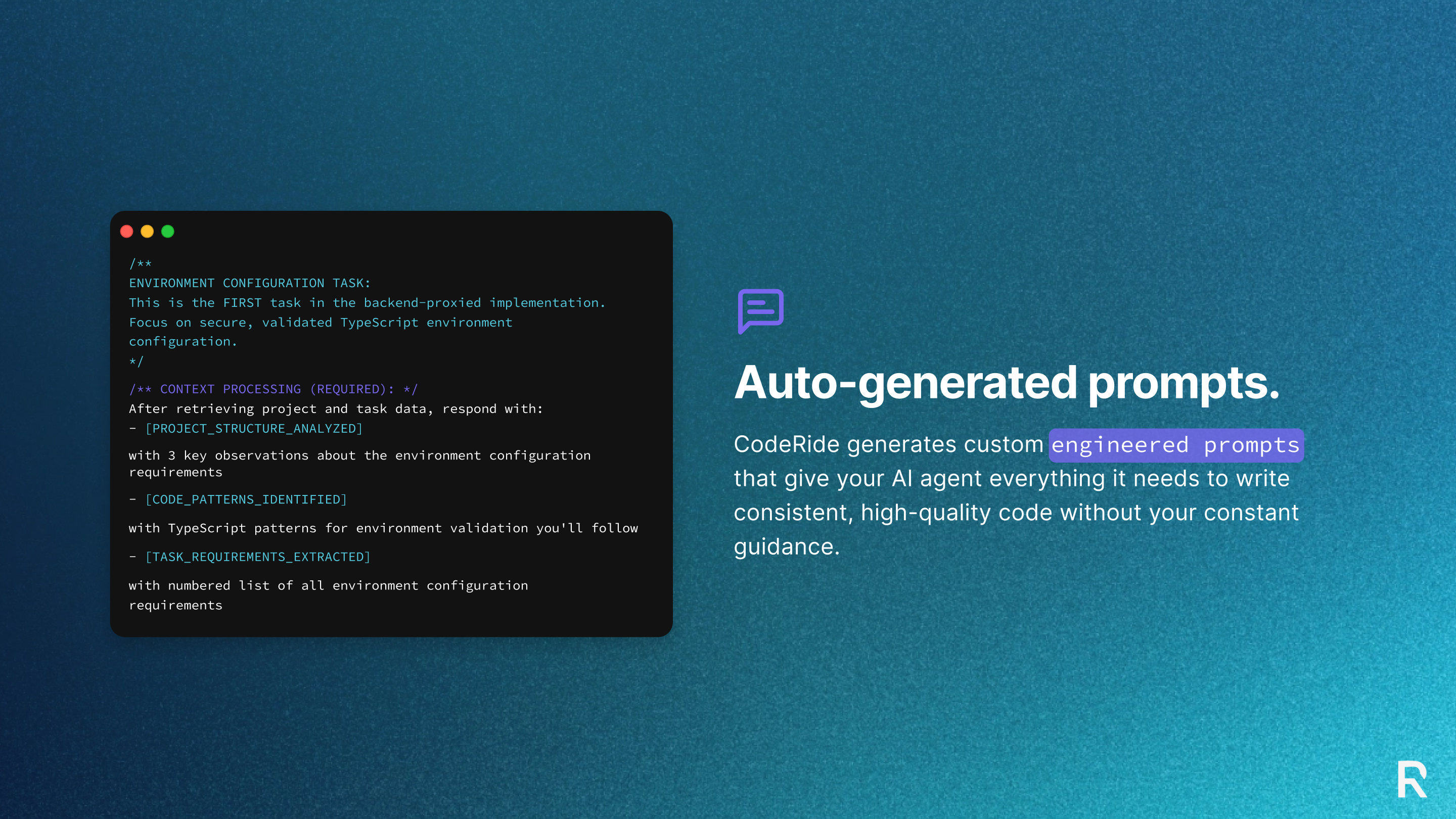 CodeRide CodeRide - Auto-generated Prompts