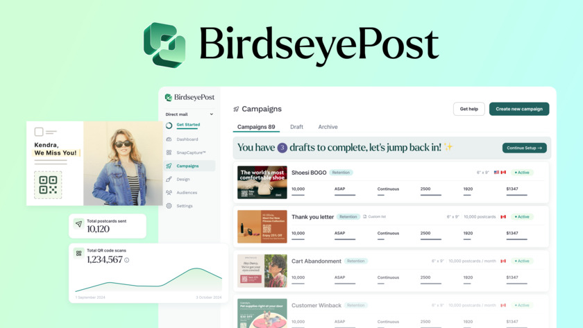 BirdseyePost Landing Page