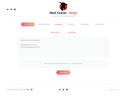 Mailtester Ninja screenshot