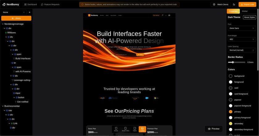 NextBunny Landing Page