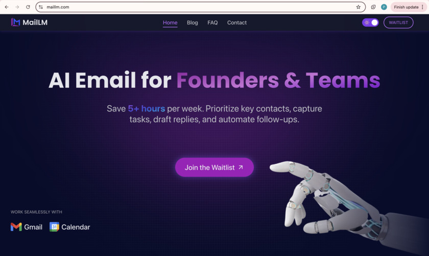 MailLM Landing Page
