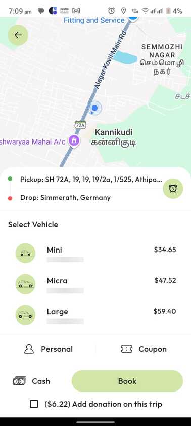Appysa Taxi Booking Script Booking 