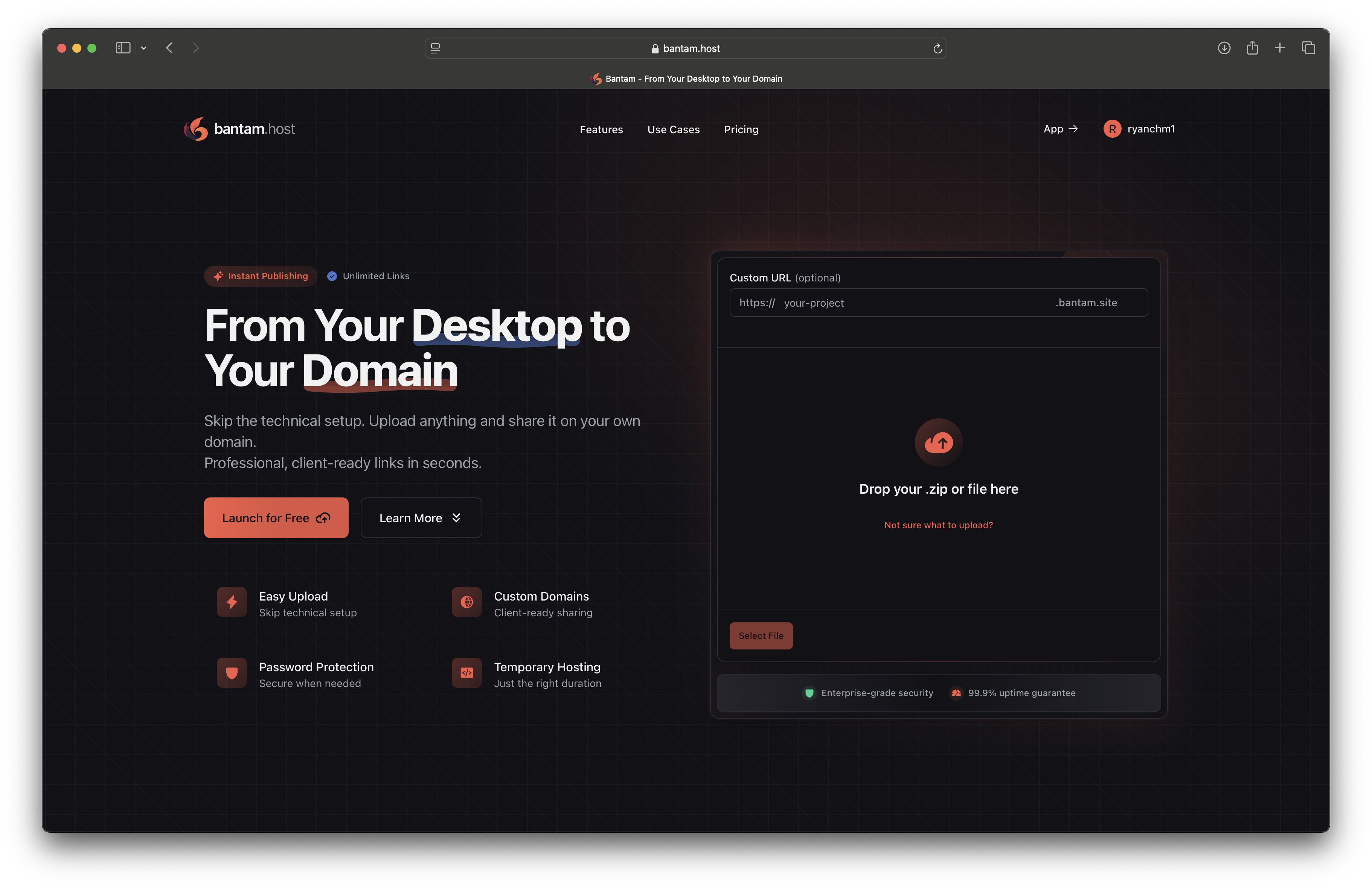 bantam.host Home Page