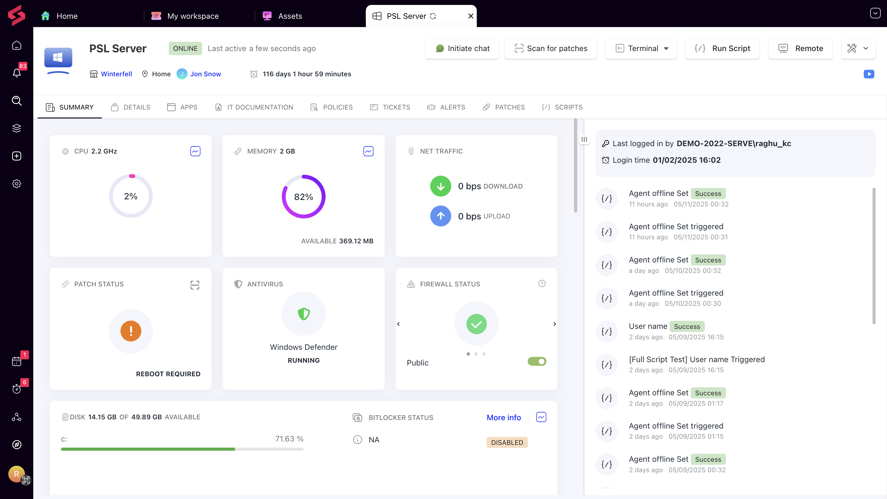 SuperOps.ai Asset Management
