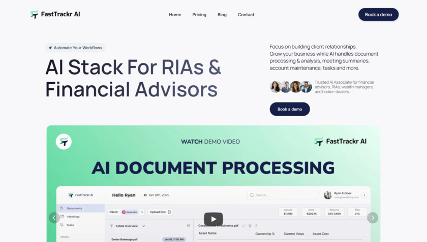 FastTrackr Landing Page