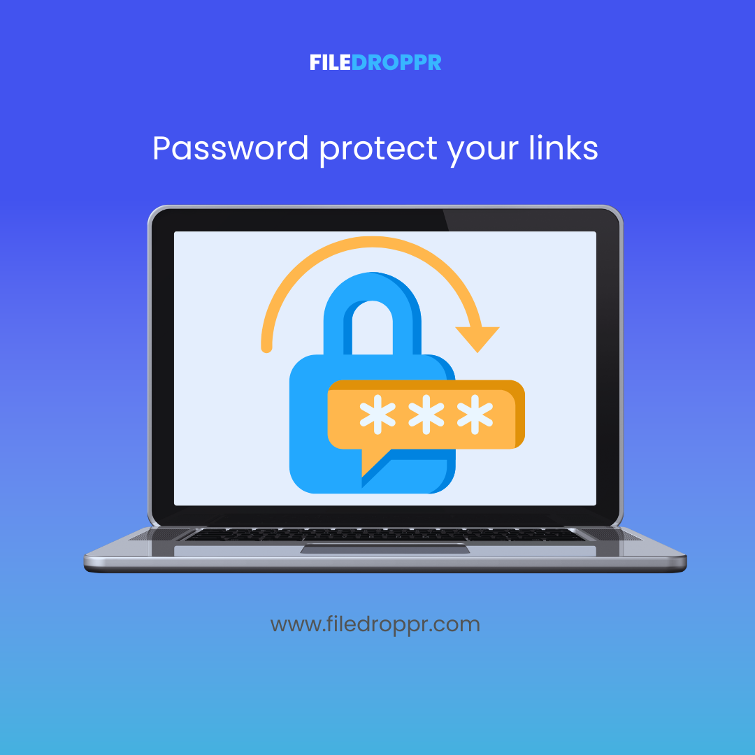 FileDroppr Enable password protection for your links