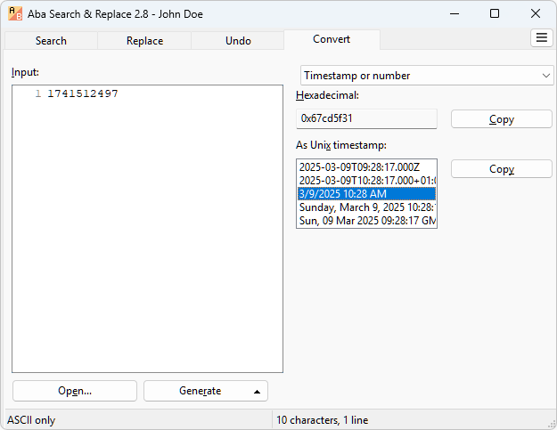 Aba Search and Replace 
