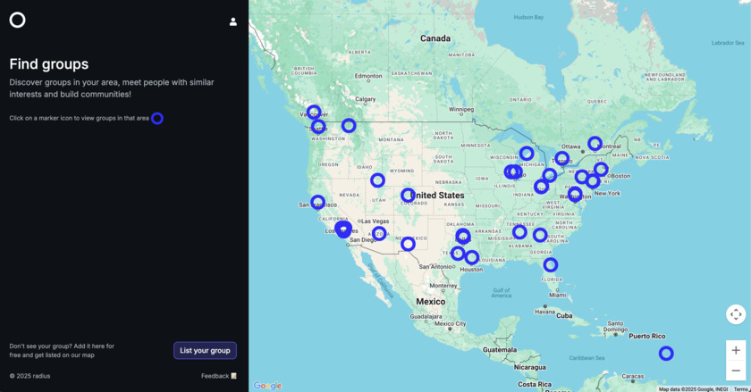 Radius.to Find groups and communities Radius.to Find groups and communities