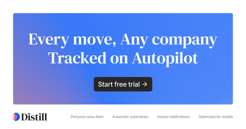 Distill Intelligence Landing Page
