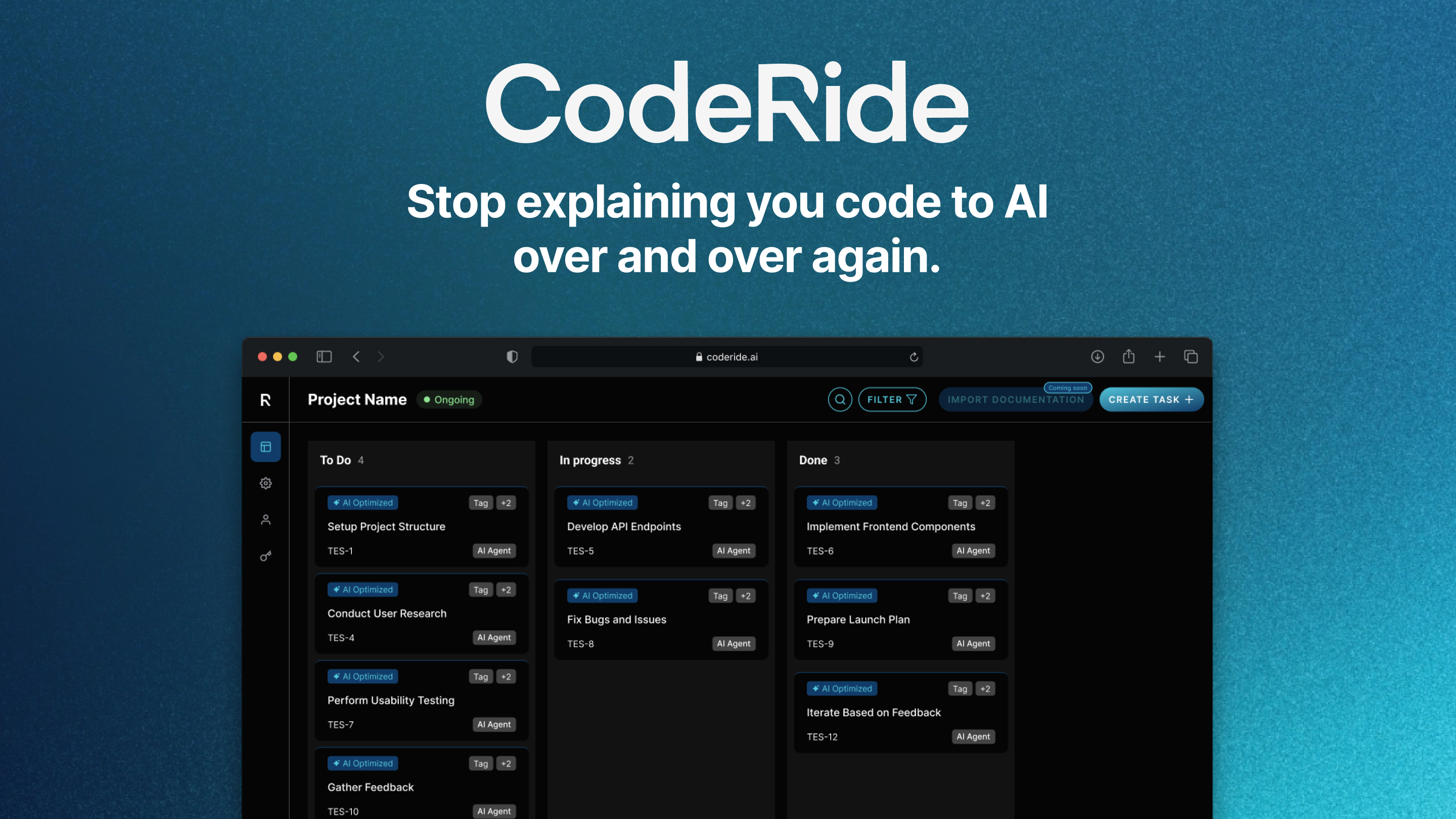 CodeRide CodeRide - Task Management That Gives AI Perfect Memory