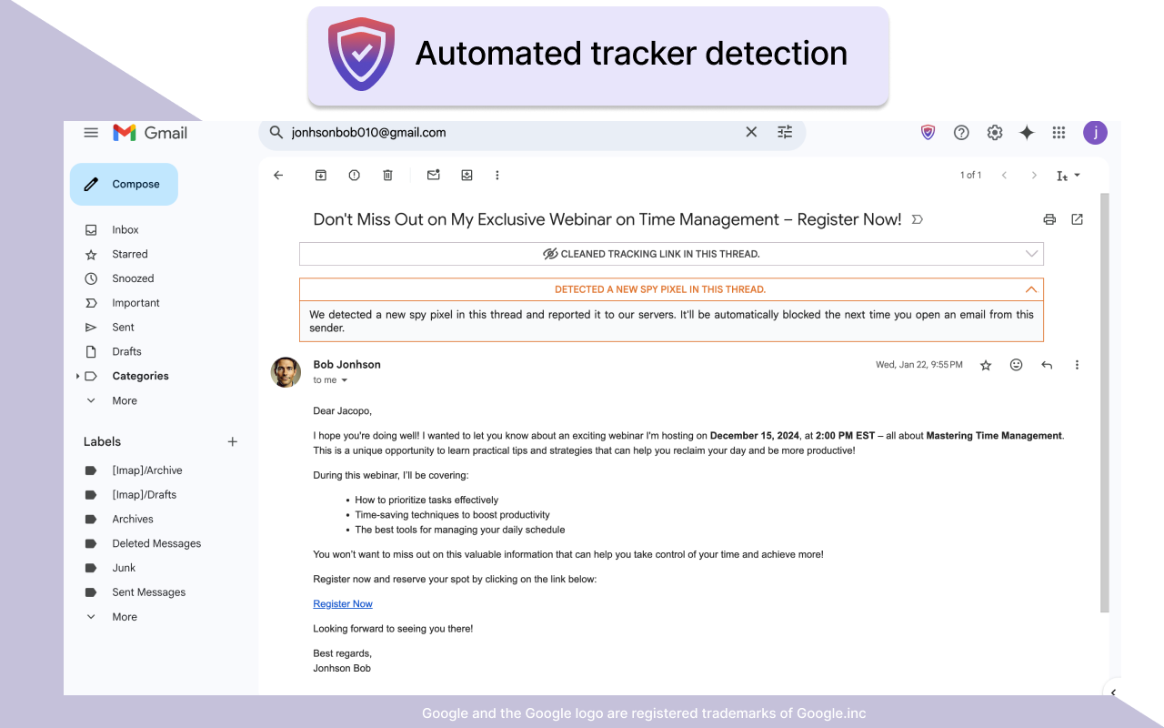 Gblock Automated tracker detection