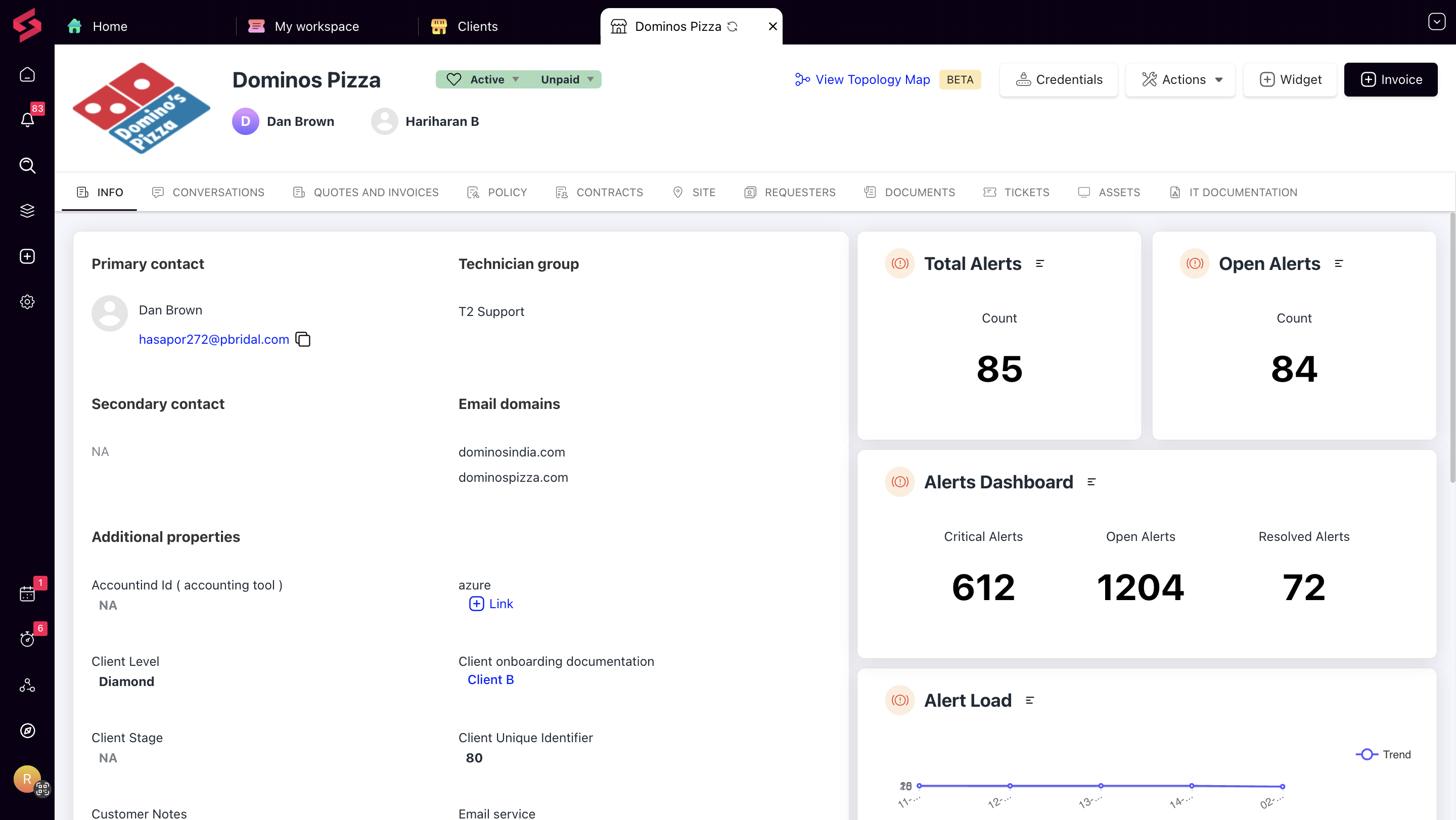 SuperOps.ai Client management