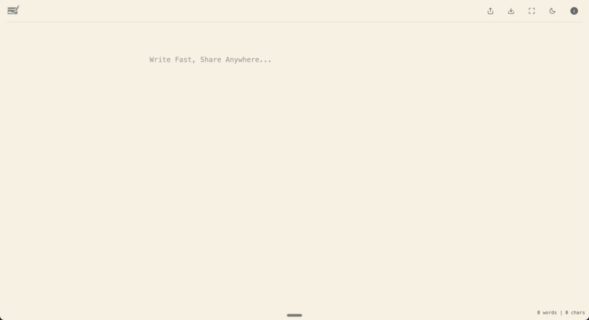 blankpage.im Landing Page
