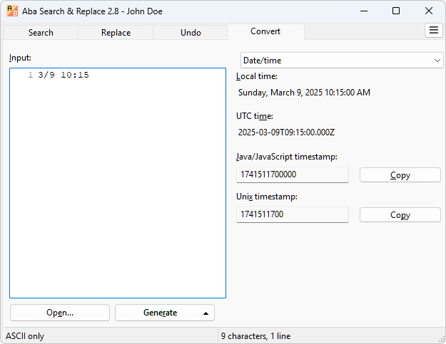 Aba Search and Replace 