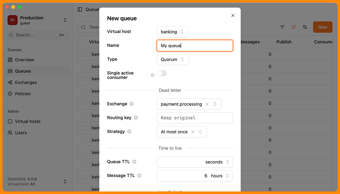 RabbitGUI Built in documentation
