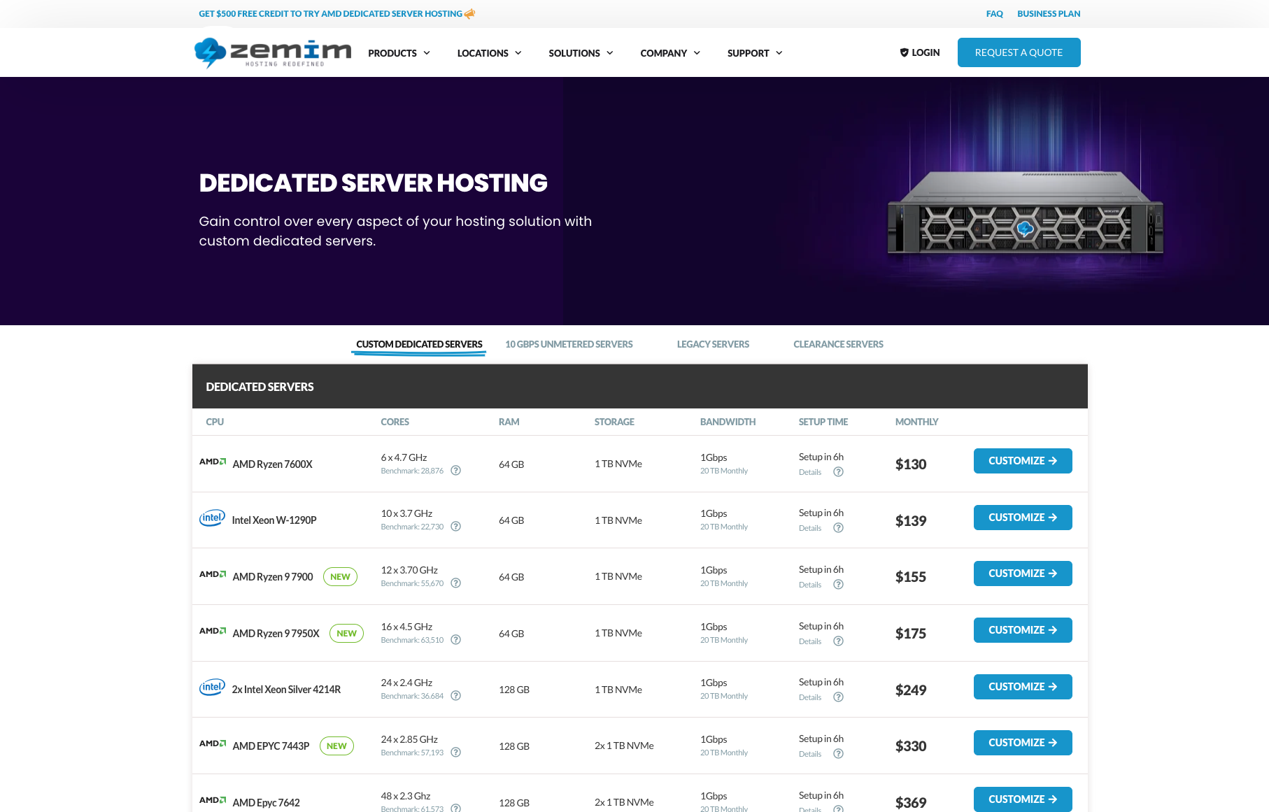 ZEMIM dedicated server