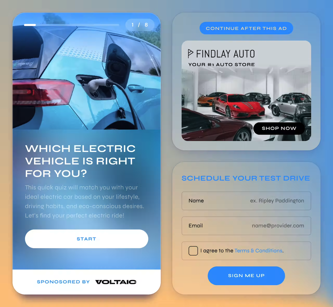 Riddle Create content in Riddle's no-code visual editor and connect your ad server to monetize your content.
