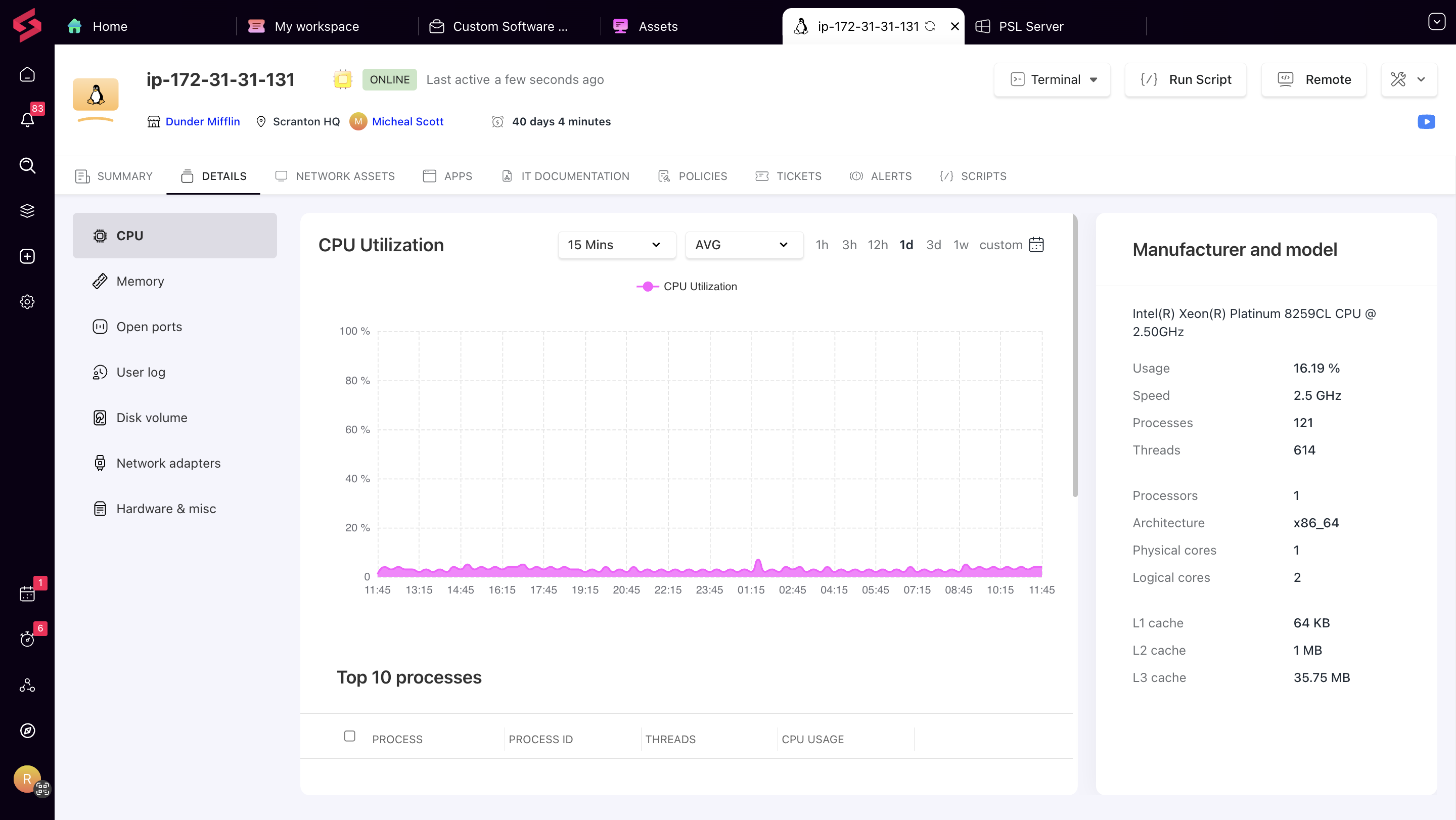 SuperOps.ai Network Monitoring 
