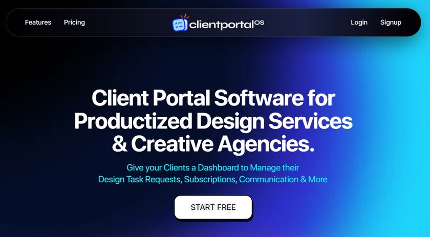 ClientPortalOS Landing Page