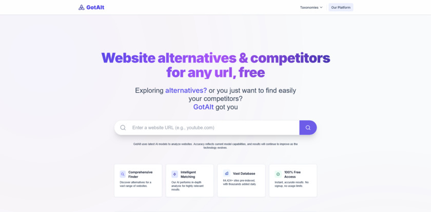 GotAlt Landing Page