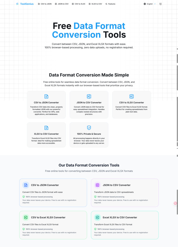 ToolGenius App Landing Page