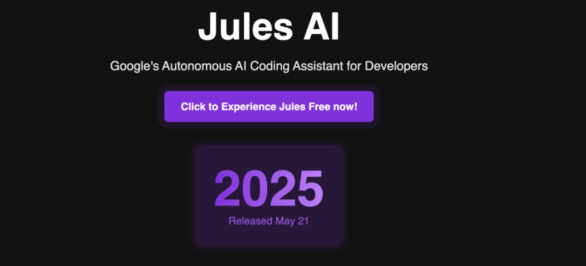 Jules AI Landing Page