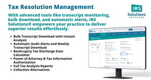 IRS Solutions Tax Resolution Management