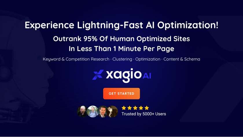 Xagio Landing Page