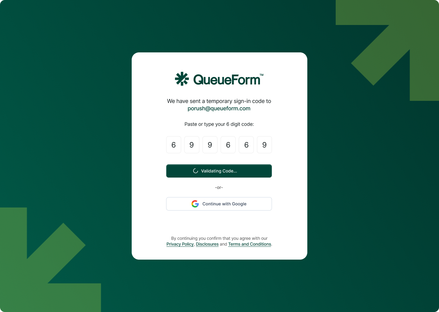 QueueForm 