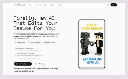 Text2Resume image