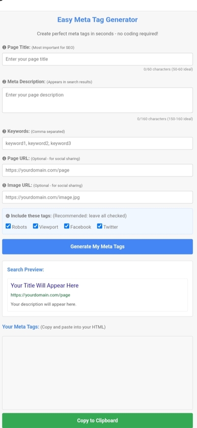 Web Utility Labs Landing Page