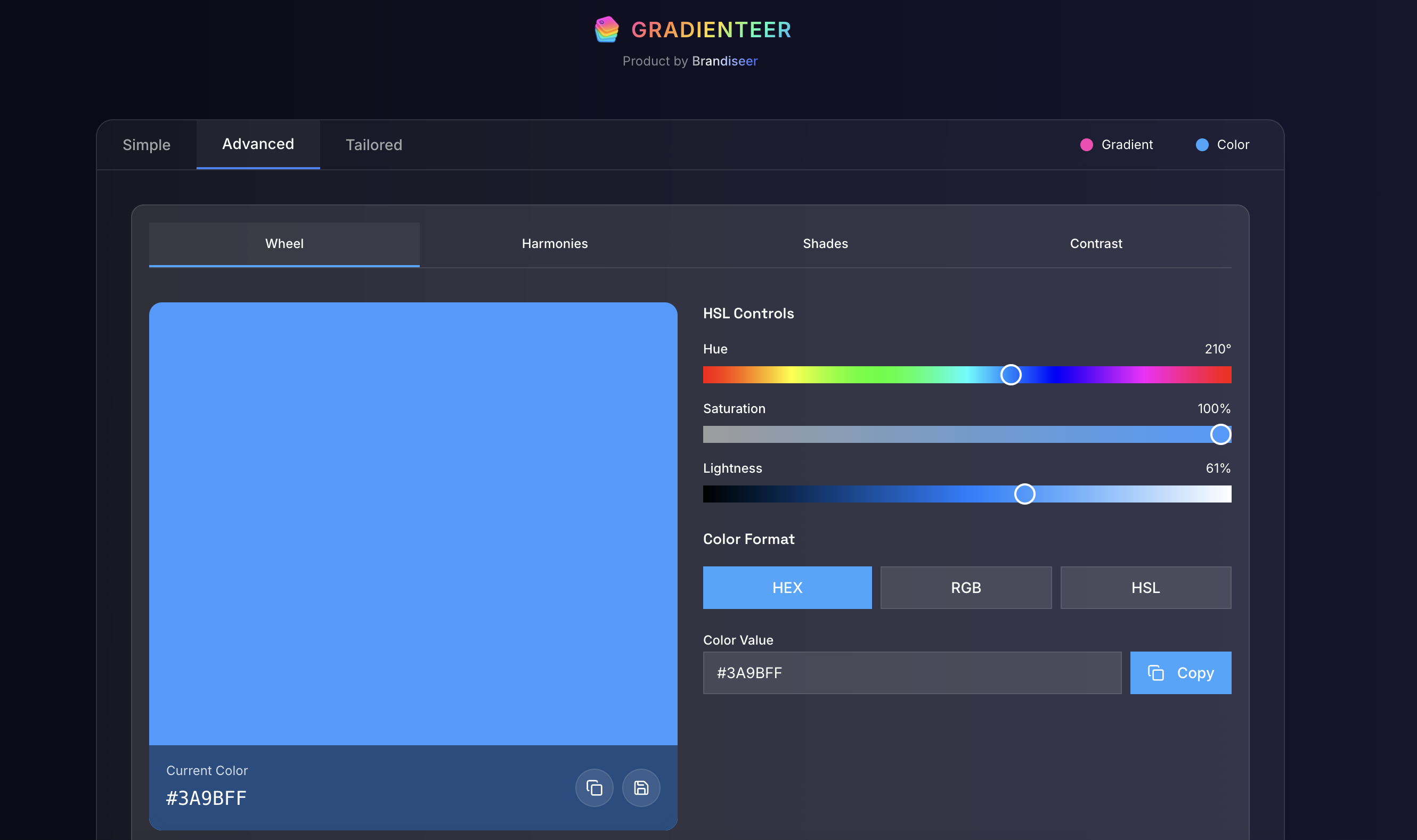 Gradienteer Colors