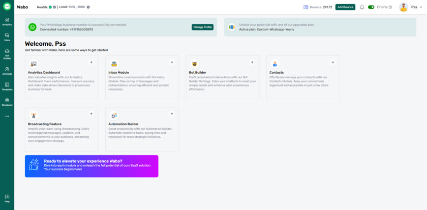Wabo.ai Landing Page