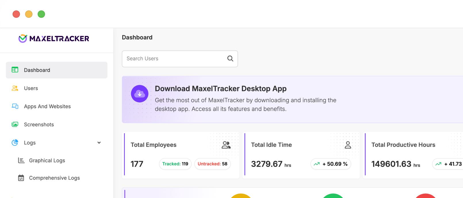 MaxelTracker Dashboard