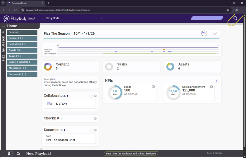 Playbuk Landing Page