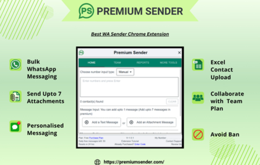 Premium Sender Landing Page
