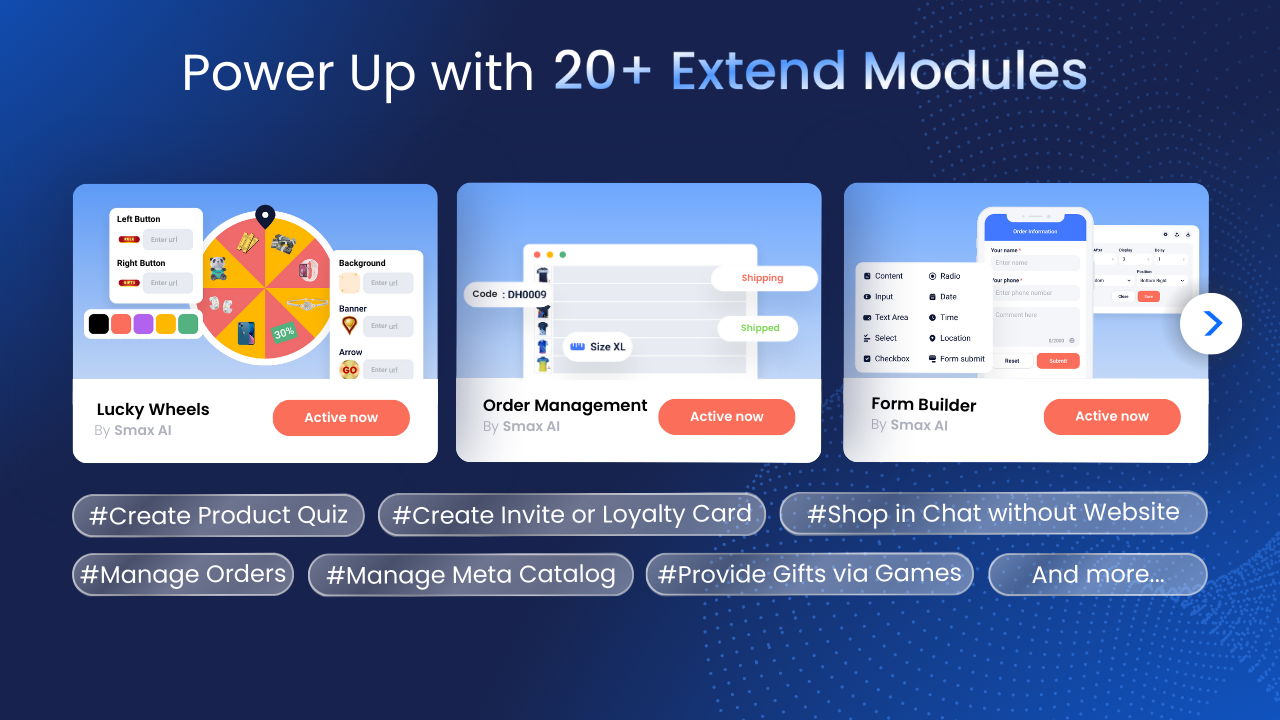 Smax AI Power Up with 20+ Extend Modules