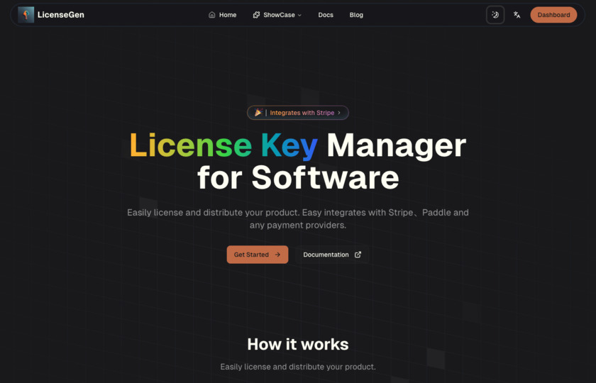 LicenseGen Landing Page