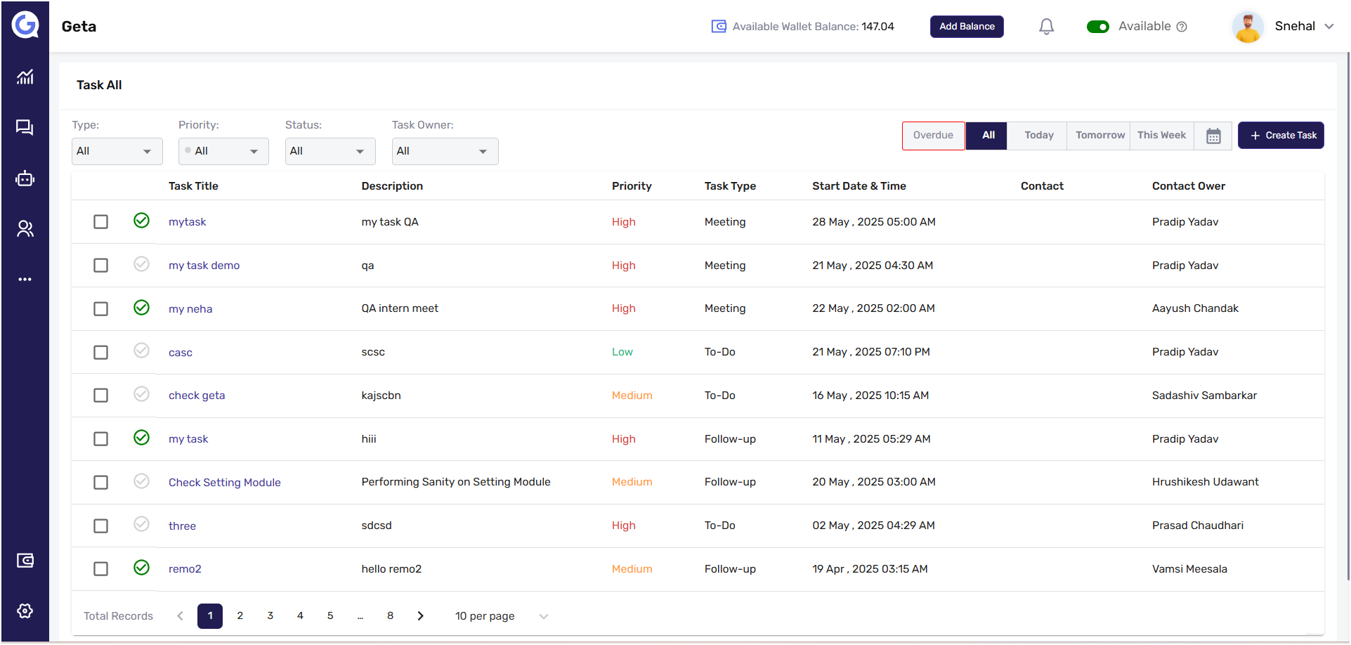 GETA.AI Tasks