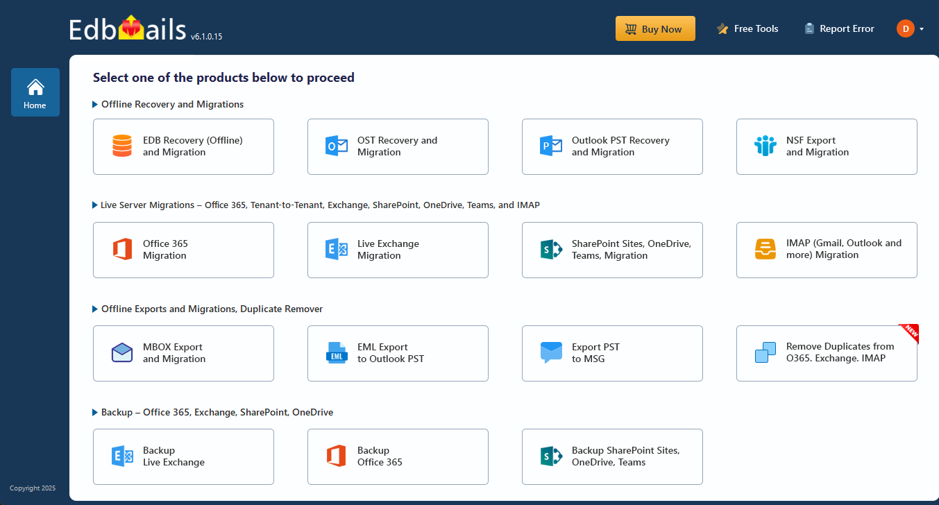 EdbMails Exchange Migration EdbMails Exchange Migration Product Image