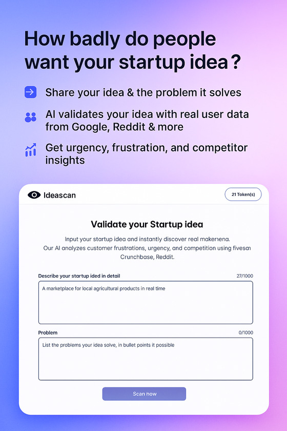 IdeaScan Landing Page