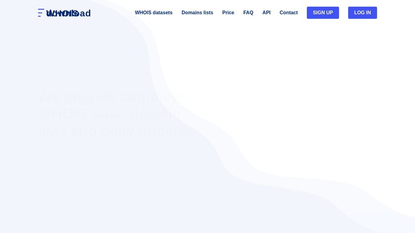 WHOIS Download Landing Page