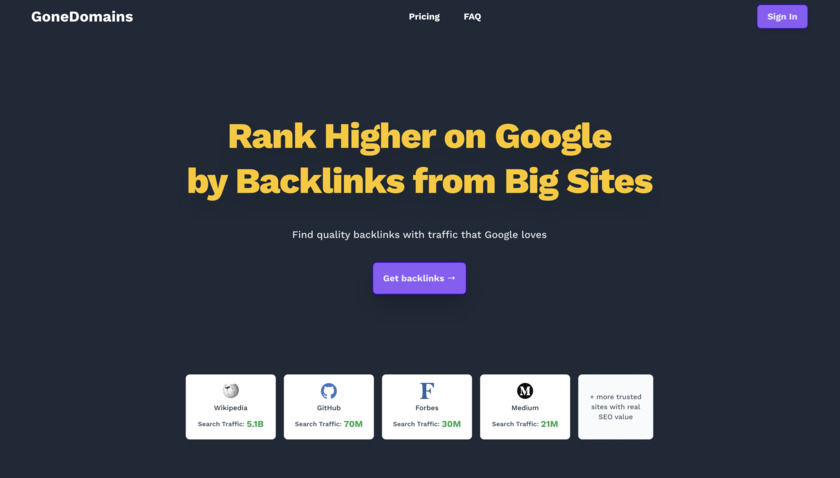 GoneDomains Rank higher on Google GoneDomains Rank higher on Google