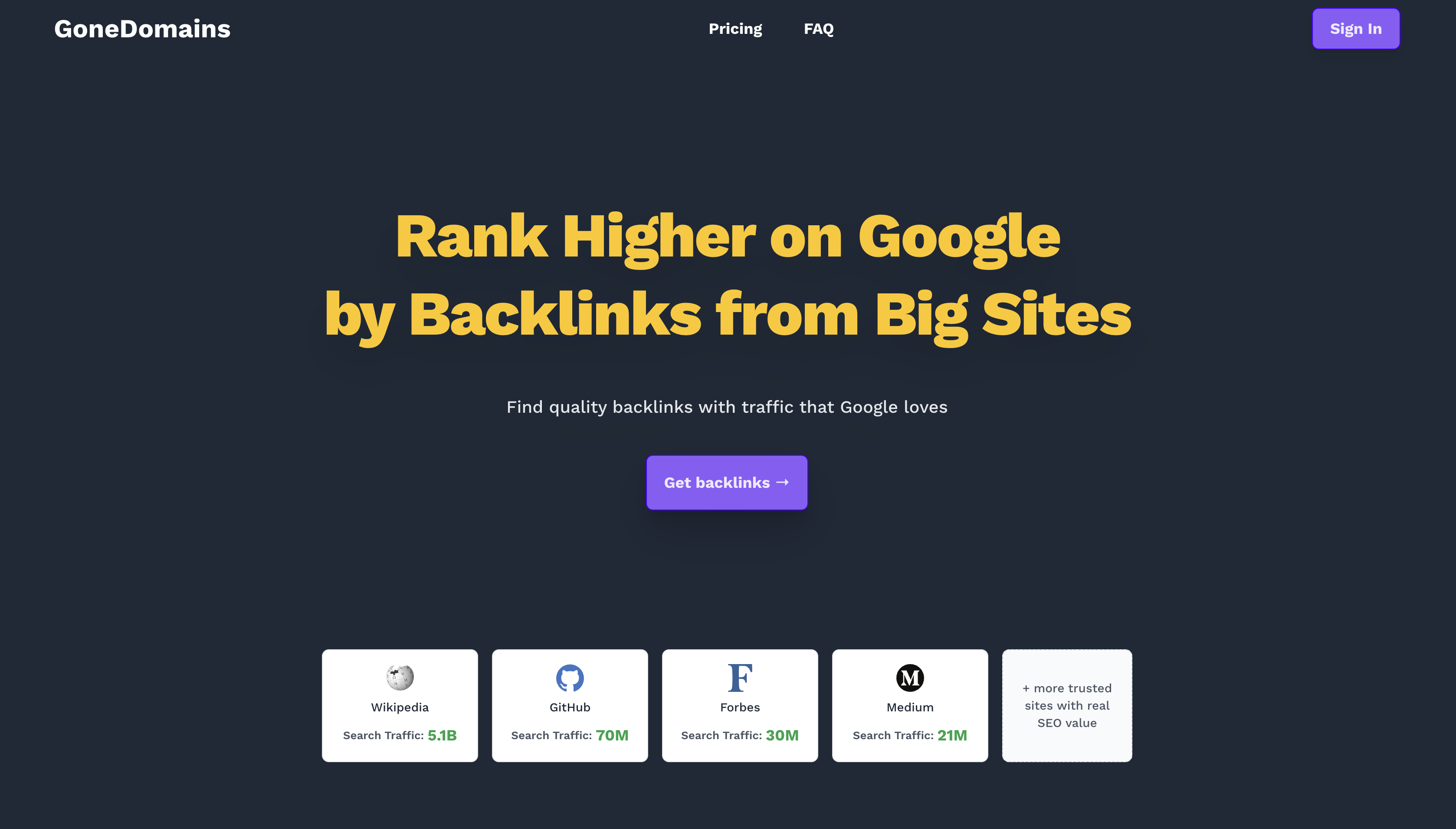 GoneDomains Rank higher on Google